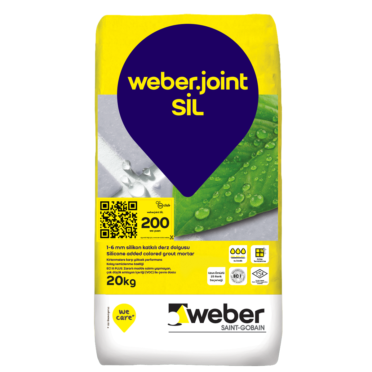 WEBER JOİNT SİL. BEYAZ 20 KG -63584003 - DERZ DOLGU