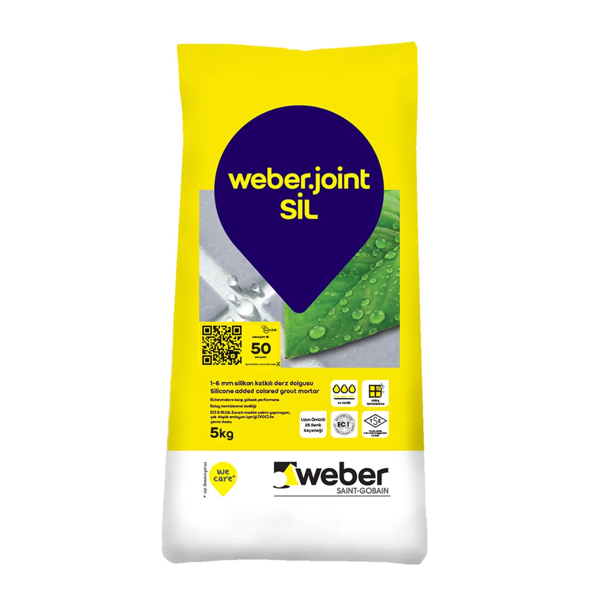 WEBER JOİNT SİL. GRİ 5KG -63584155