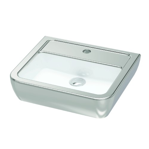 HALLEY TEZGAHÜSTÜ LAVABO 38x45 PLATİN - 0101-4385-12
