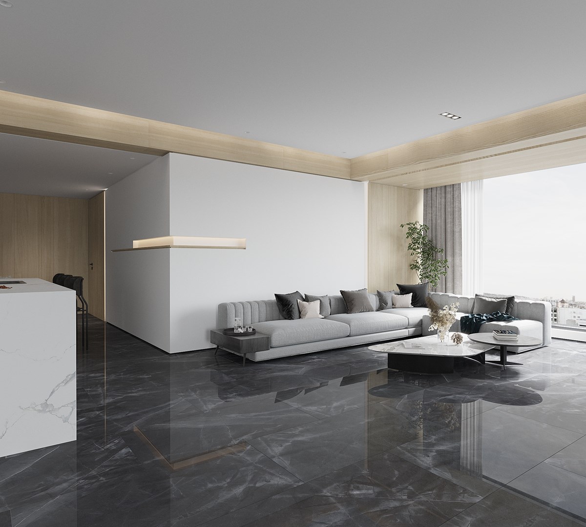 QUA SPACE ANTRACİTE FULL LAP.  60X120