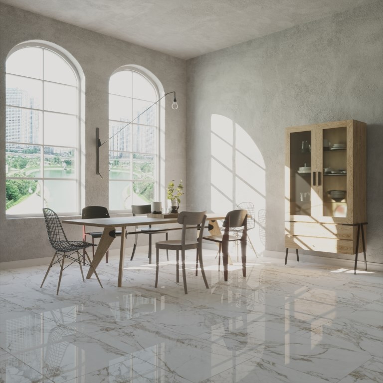 QUA CREME BLANC FULL LAP.  60X120